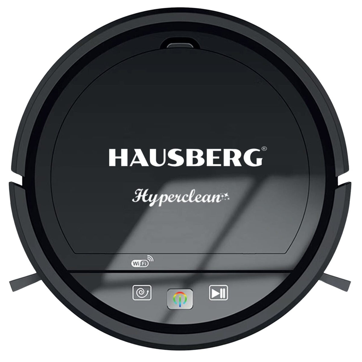 Robot de aspirare Hausberg HB3005, WiFi, 20W, aspirator si mop, control vocal, curata suprafata 90-120m/2, Autonomie 2 ore, recipient praf 350ml, Nivel zgomot 65 dB
