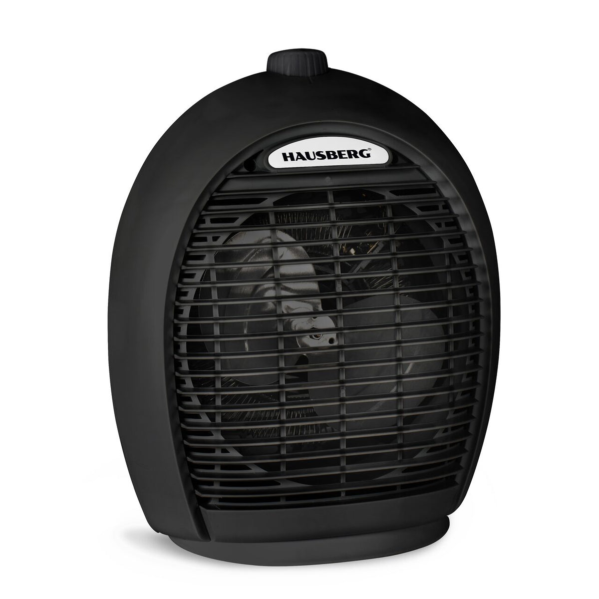 Aeroterma Hausberg HB-8504NG, 2000 W, 3 trepte de putere, sistem de siguranta, Negru