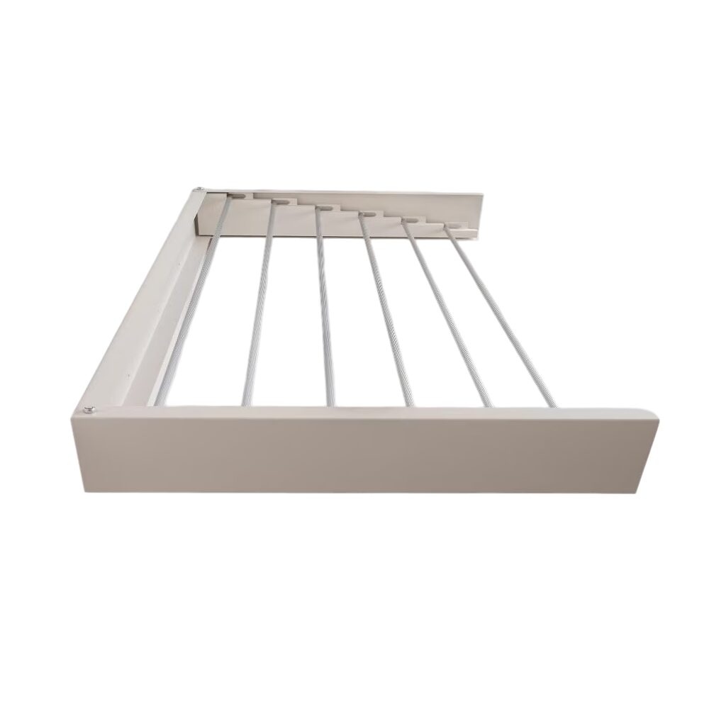 Uscator de rufe Kluder, Montabil pe perete, Aluminiu, Alb, 1000 x 500 mm