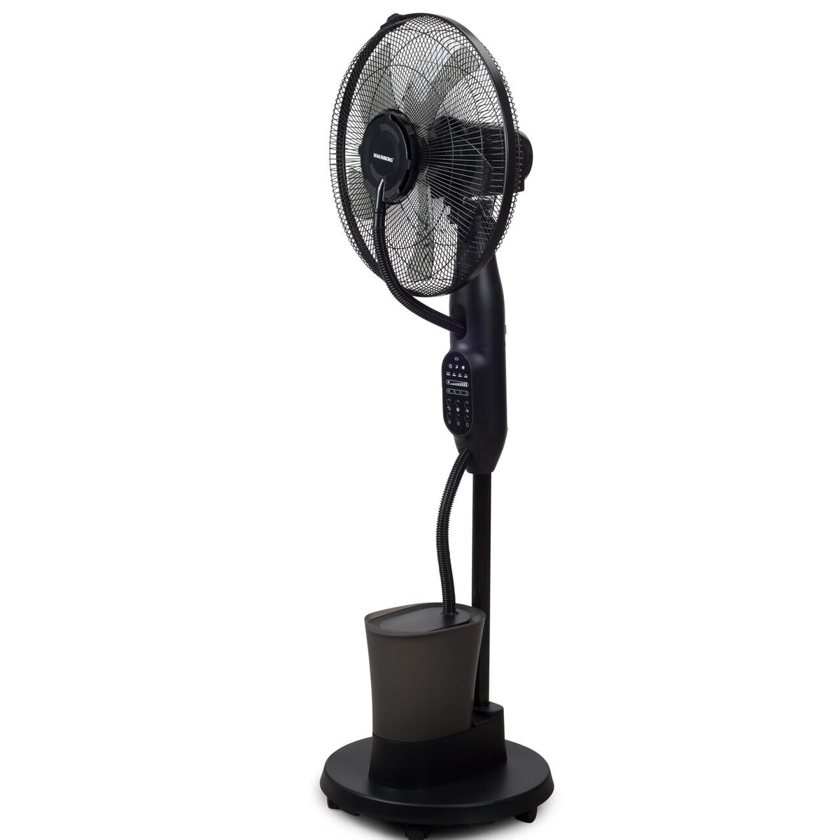 Ventilator umidificator HAUSBERG HB-5601NG, 75W, 16 inch, 3 viteze, timer 7.5h, rezervor 2.8L, LCD, telecomanda