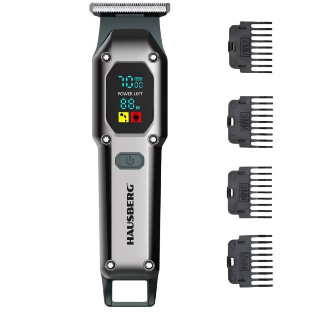 Masina de tuns reincarcabila Hausberg HB-59GR Digitala 600mAh USB Type-C