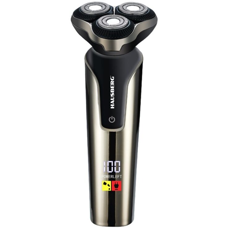 Aparat de tuns barba reincarcabil Hausberg HB-78GR 1200mAh IPX6 USB Type-C