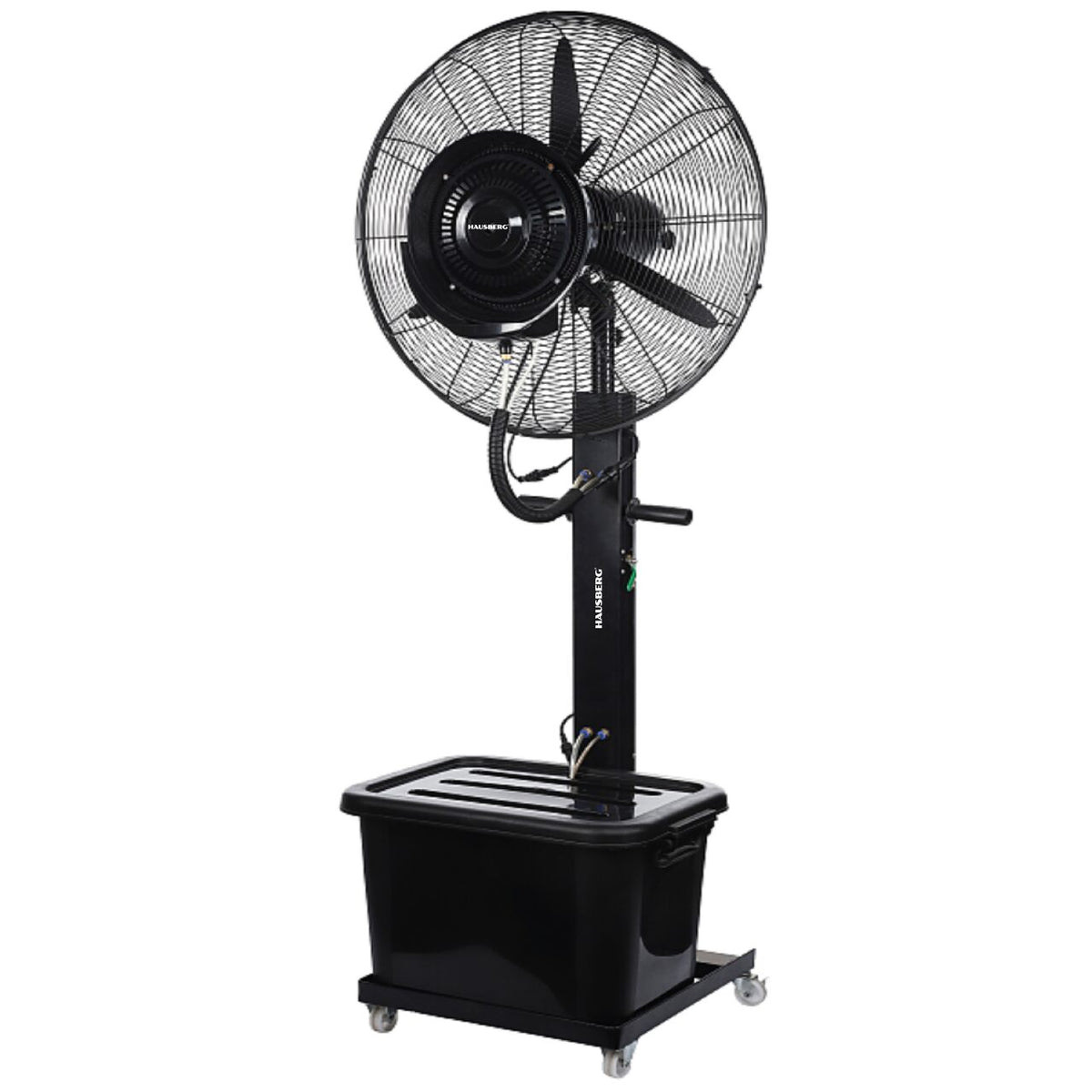 Ventilator cu pulverizare HAUSBERG HB5605NG, 26 inch, 200W, rezervor 40L, racire aer pentru exterior