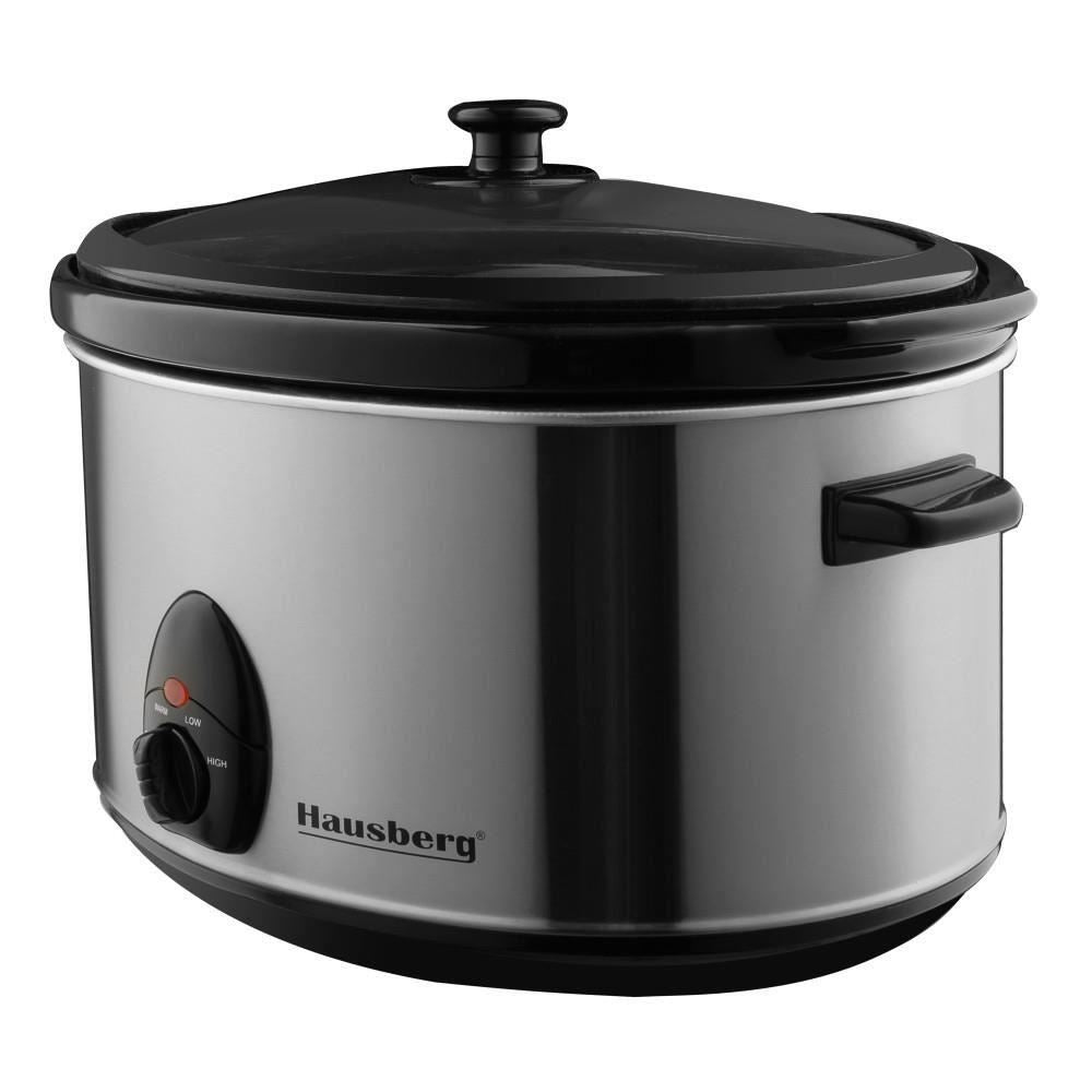 Oala Electrica cu capac Hausberg HB-1300, sticla termorezistenta, 3.5 L, 200 W