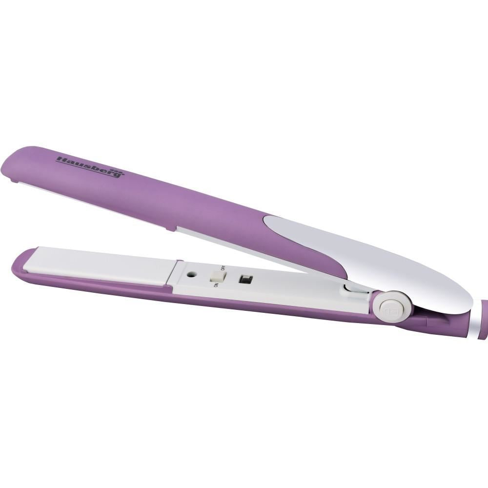 Placa de par 2 in 1 pentru ondulare, si indreptare, Hausberg HB32MV, Putere 30W, Incalzire rapida, Mov