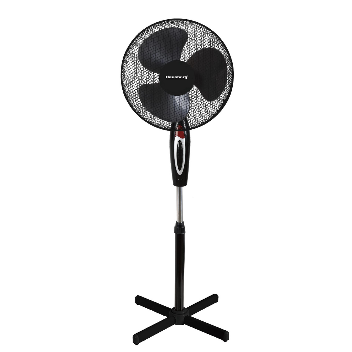 Ventilator HAUSBERG HB-5100, 55W, 3 trepte viteza, oscilatie automata, diametru 16 inch