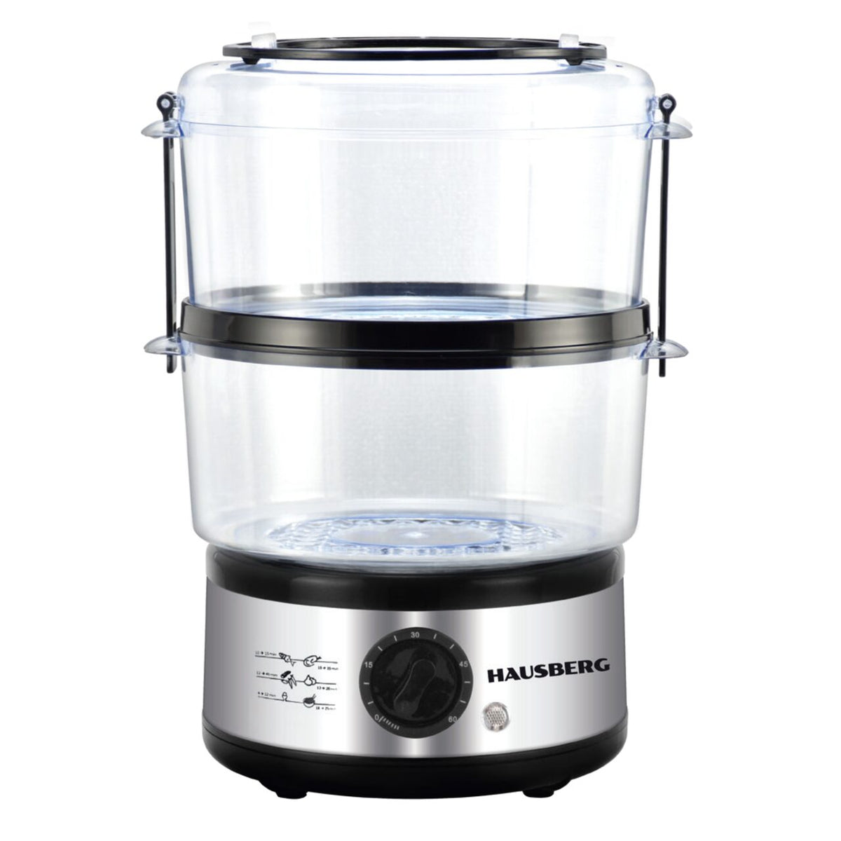 Aparat gatit cu aburi Hausberg HB-1350, 4.8L, 400W