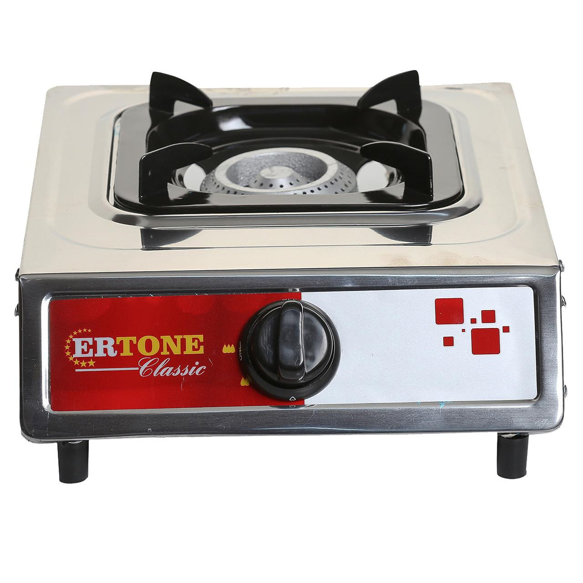 Minigaz Ertone MN201, 1 Arzator, Aprindere automata, Inox