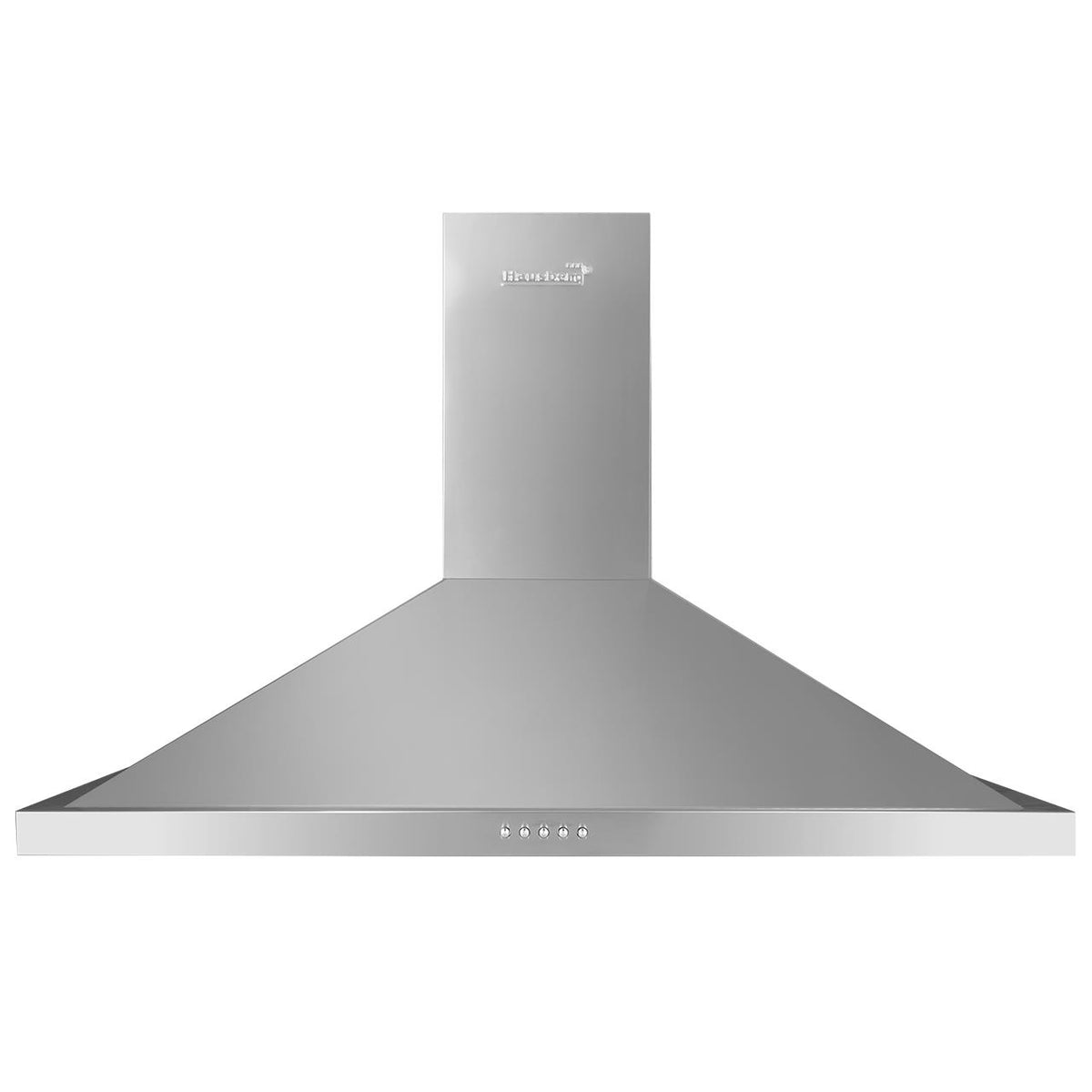 Hota incorporabila decorativa Hausberg HB-1360, Putere de absorbtie 650 m3/h, 1 motor, 90 cm, Inox