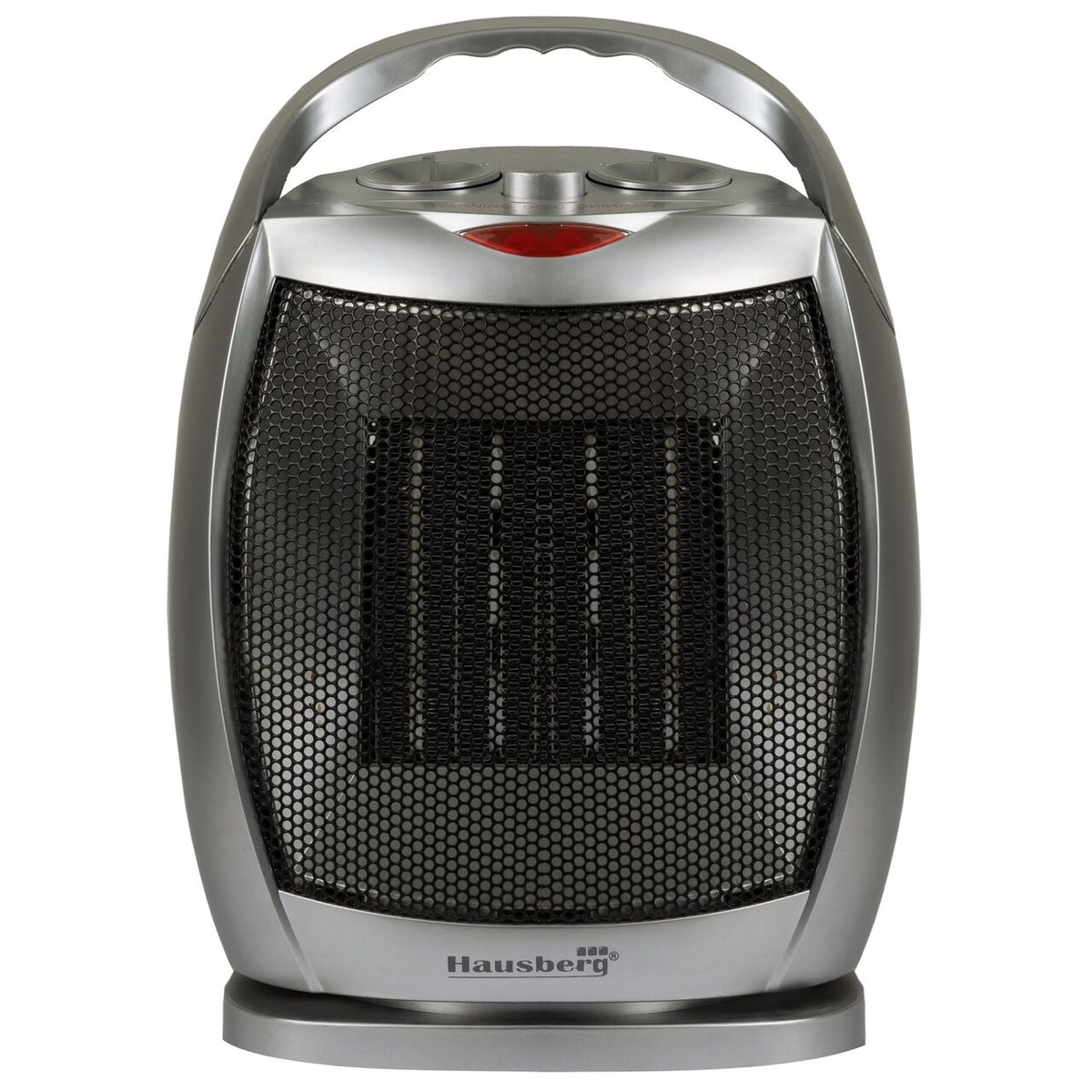 Aeroterma ceramica HAUSBERG HB-8770, 1500W, Termostat Reglabil, 2 Viteze, Functie Ventilator, Siguranta Anti Cadere, Silentios, Maner transport