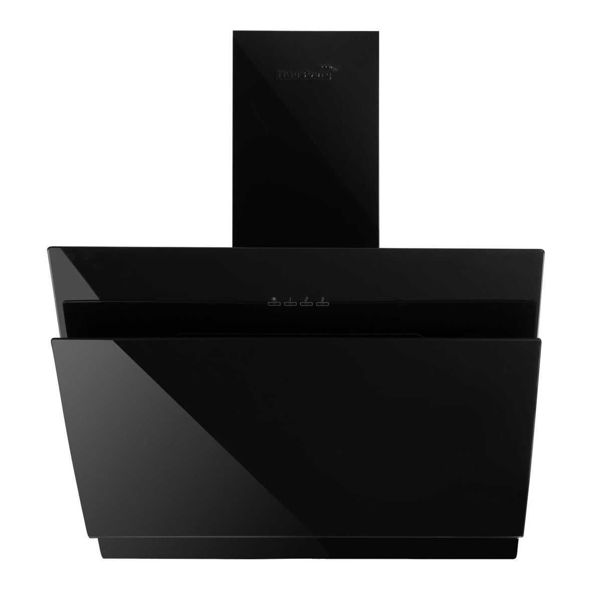 Hota Incorporabila decorativa Hausberg HB-1385, Putere de absorbtie 650 mc/h, 60 cm, Touch control, Filtru aluminiu, Negru