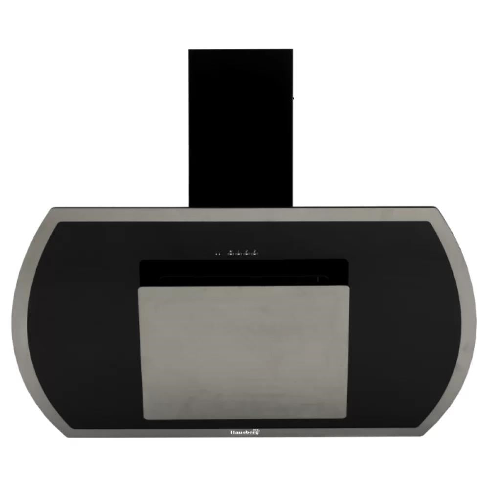 Hota Decorativa Hausberg HB-1395, Putere De Absorbtie 650 Mc/H, 60 Cm, Touch Control, Filtru Aluminiu, Negru