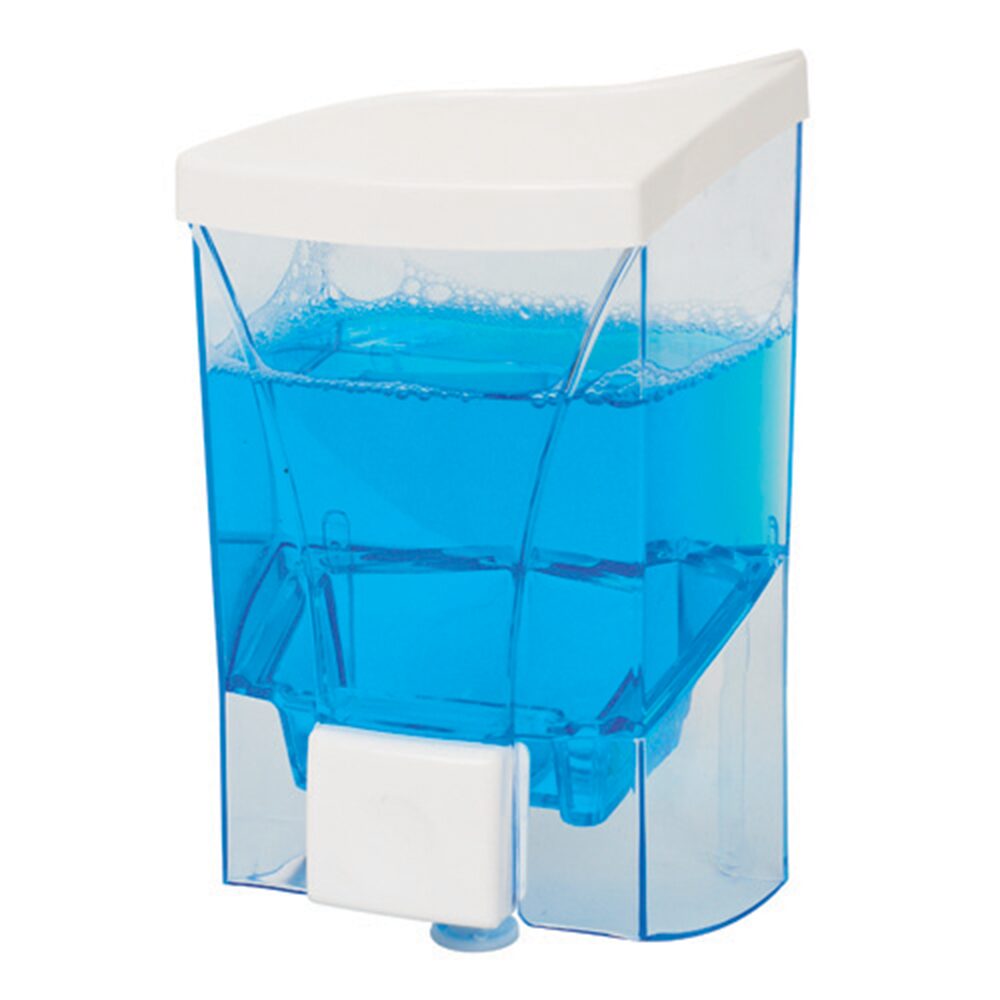 Dozator sapun lichid Sanitec SN6026, plastic, alb/transparent, 1 l