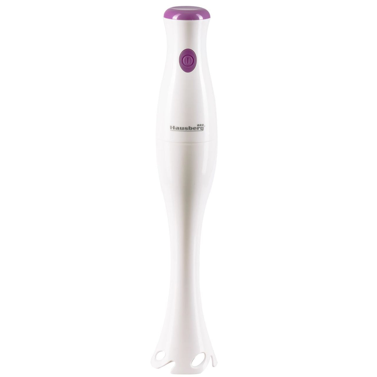 Blender de mana Hausberg HB-7669AB, 350 W, Lama din otel inoxidabil, Ax interior din otel inoxidabil, Alb