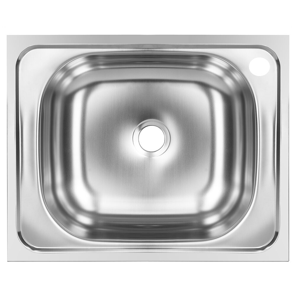 Chiuveta bucatarie pentru blat SANITEC N-205, 50x40 cm, Inox satin