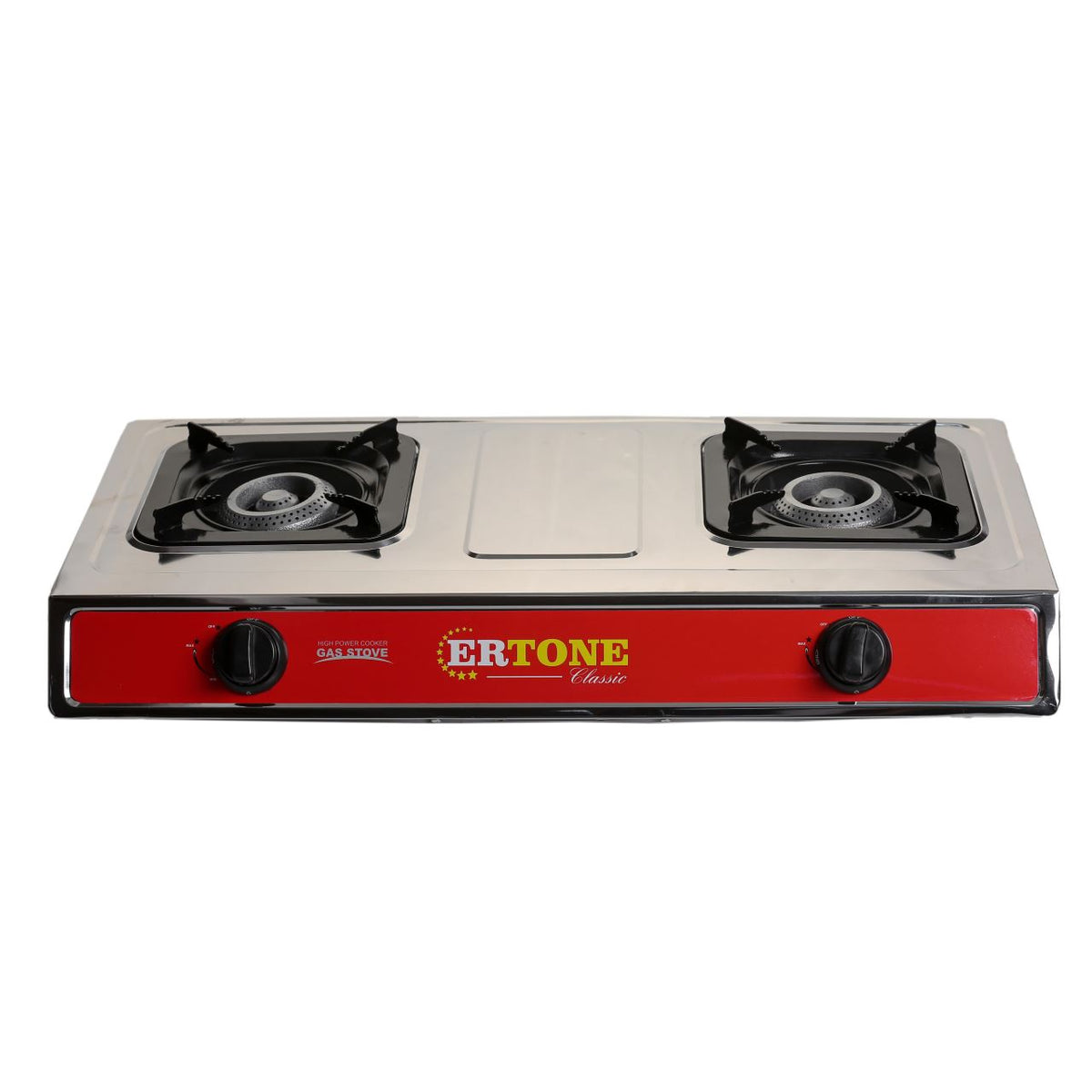 Minigaz cu 2 ochiuri Ertone MN204, inox, GPL (numai butelie), aprindere electronica
