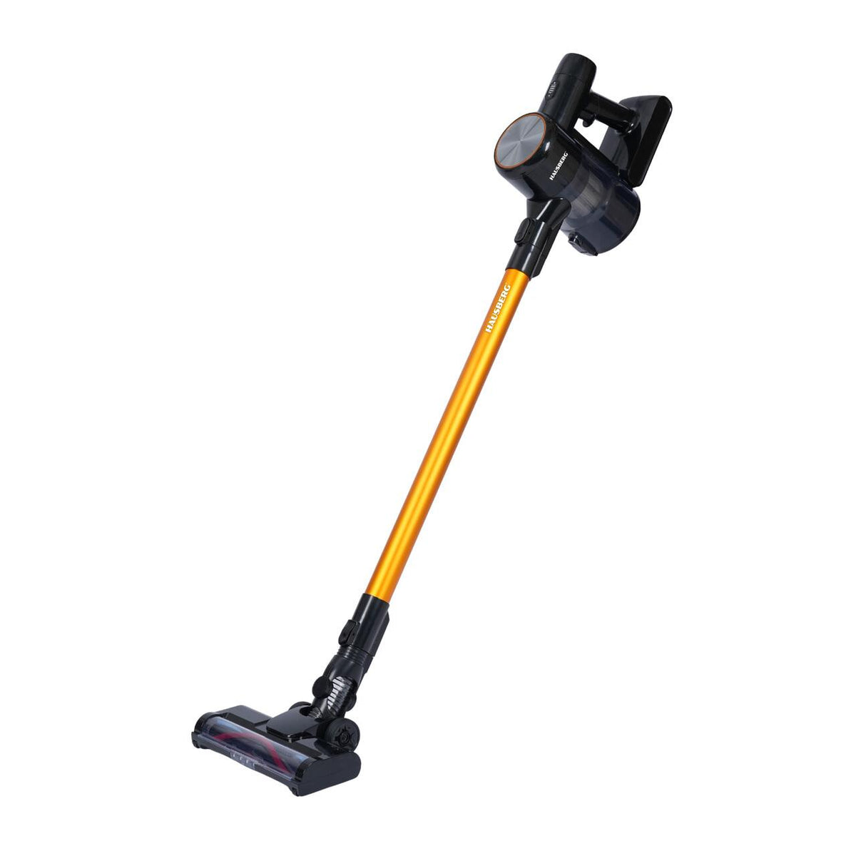 Aspirator Vertical Fără Fir Hausberg HB-2018NG 2-în-1 cu Mop, 16 KPa, Autonomie 45 Min, Filtru HEPA, Negru/Gri