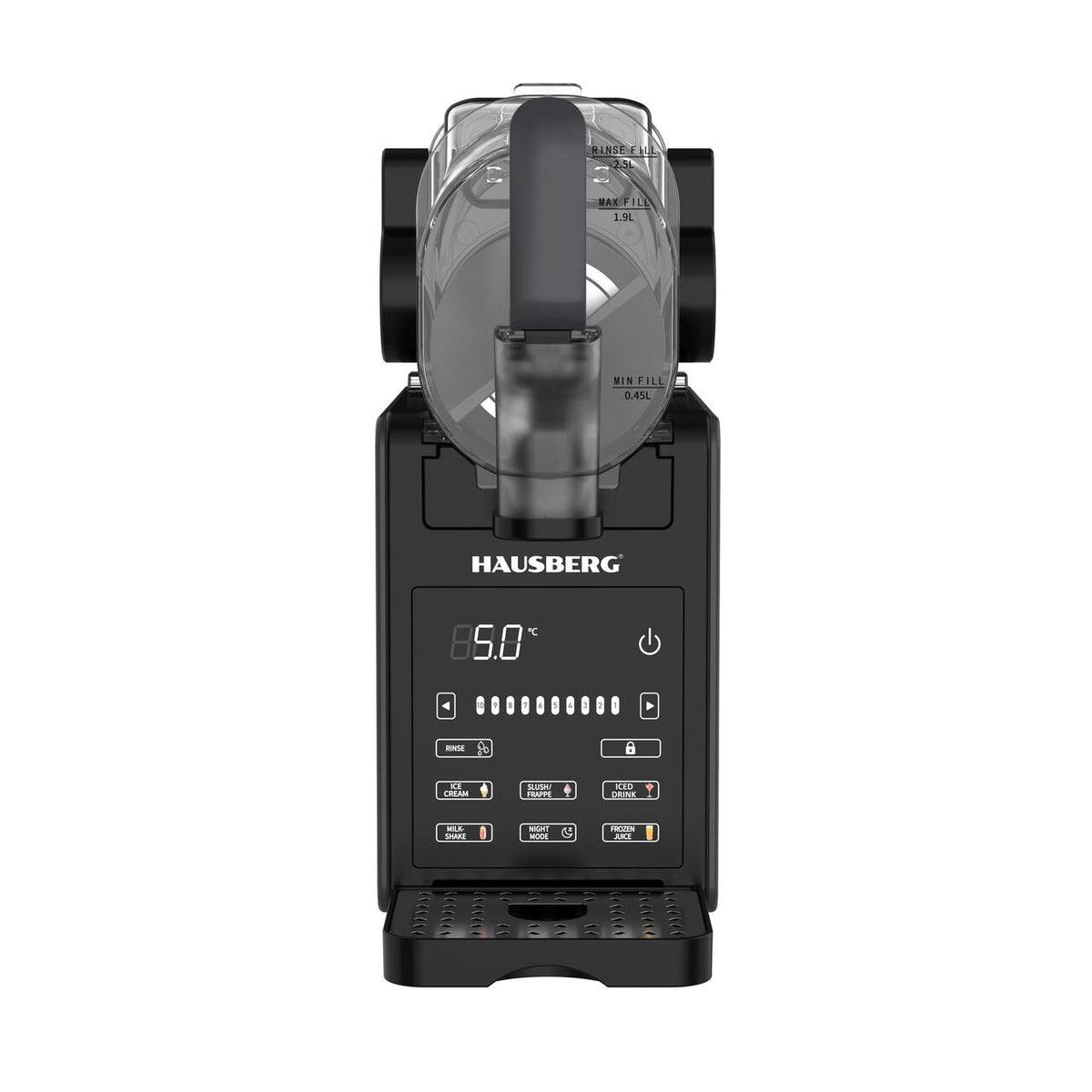 Aparat Slushie și Înghețată 2L Hausberg HB-6045GR, 200W, Touch Screen