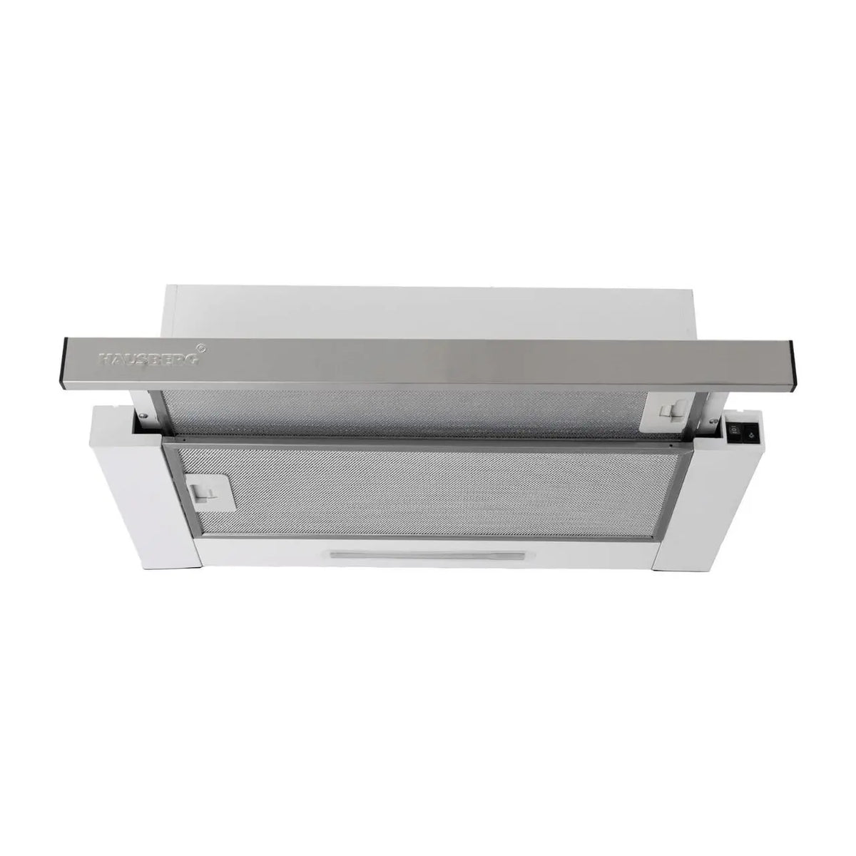 Hota incorporabila telescopica Hausberg HB-1285IN, putere de absorbtie 420 m3/h, 2 motoare, 60 cm, Inox