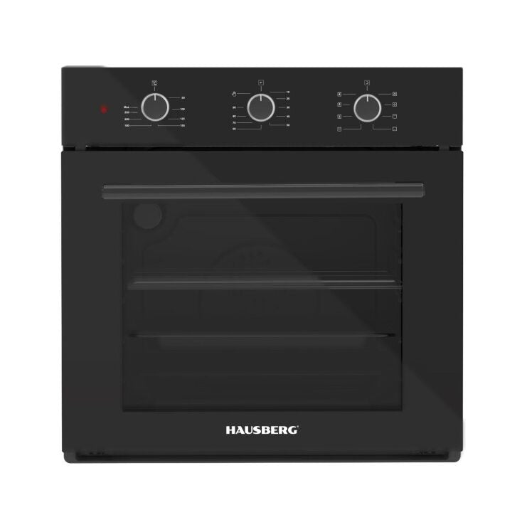 Cuptor electric incorporabil Hausberg HB-8044NG 58L 1600W Turbo 9 programe Negru