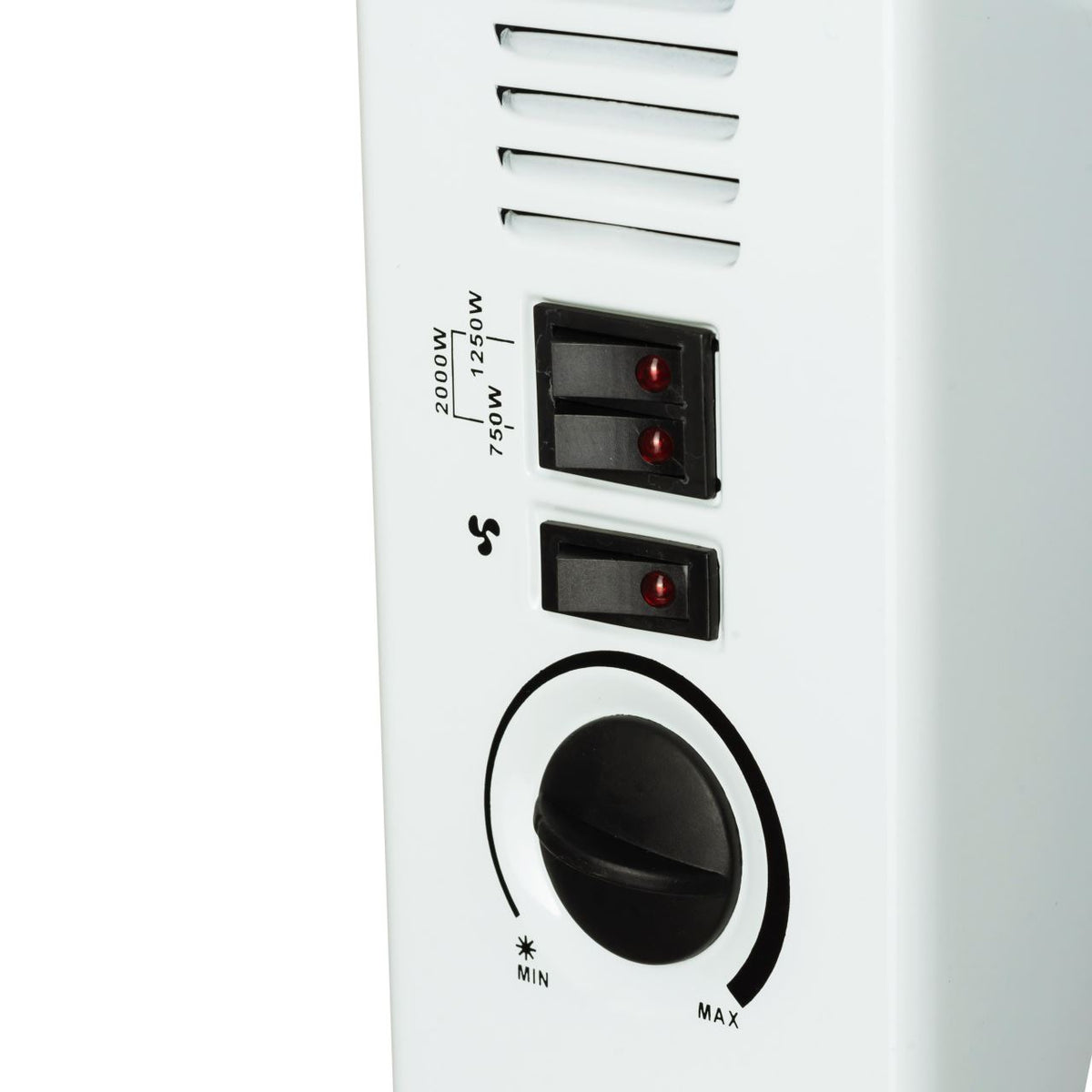 Convector electric HAUSBERG HB-8201, 2000W, 3 nivele de putere, termostat reglabil, functie turbo