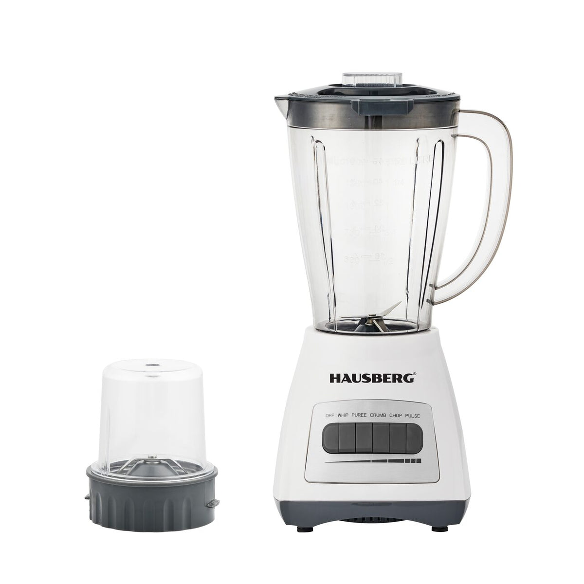 Blender cu rasnita HAUSBERG HB-7770AB, 500 W, 4 trepte de viteza, 1.5 litri, Pulse