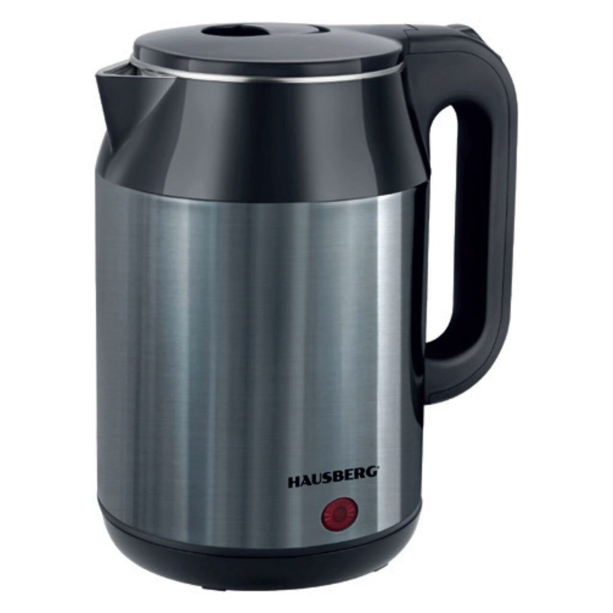 Cana electrica fierbator HAUSBERG HB-3623BL, 1500 - 1800W, capacitate 2.2L, oprire automata, indicator luminous, Bleu-Negru
