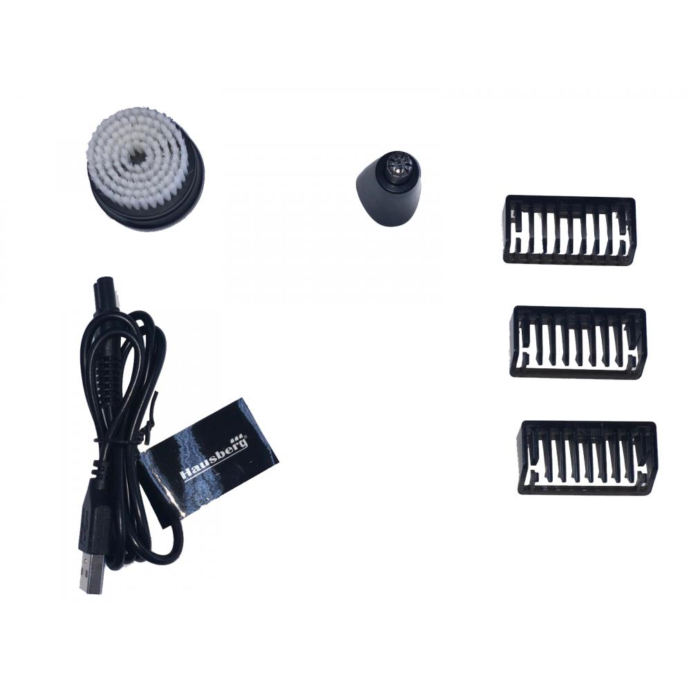 Set Barbierit 3 in 1 Hausberg HB-75AU, putere 5W, voltaj 3.7V, Negru-Auriu
