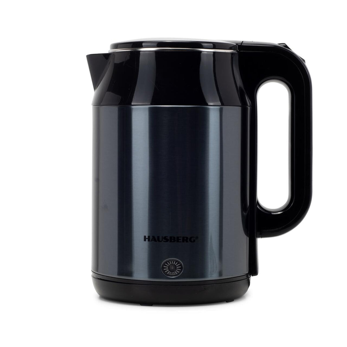 Cana electrica fierbator HAUSBERG HB-3623BL, 1500 - 1800W, capacitate 2.2L, oprire automata, indicator luminous, Bleu-Negru