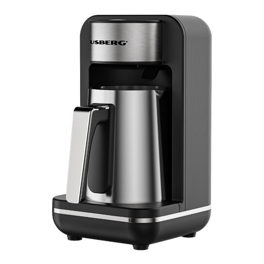 Aparat pentru preparat cafea turceasca HAUSBERG HB-3821IN, 400-500W, 250ml, protective supraincalzire, termostat, Inox-Negru