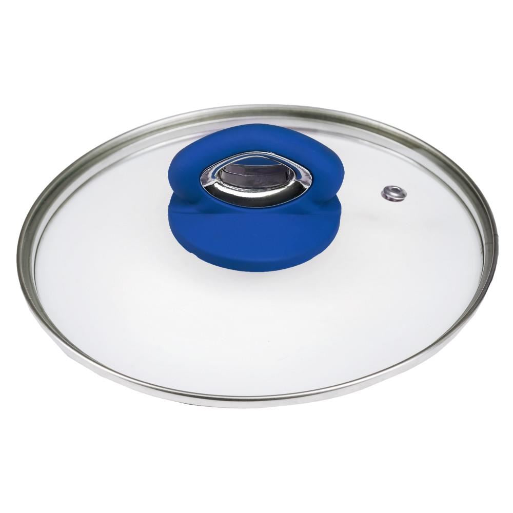 Oala ceramica cu capac HAUSBERG HB-H714BL, manere silicon, 4L, 24x10.2 cm