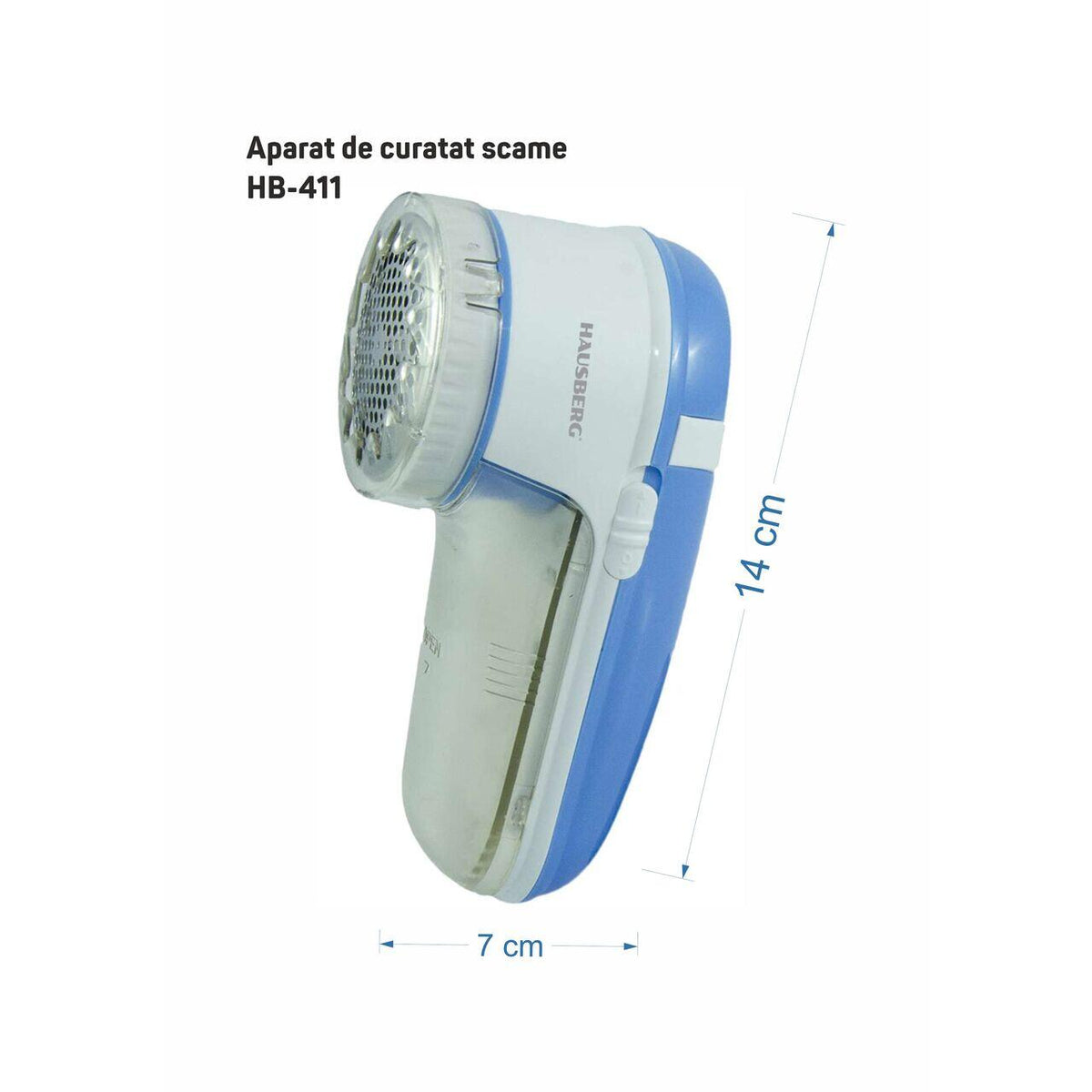 Aparat de curatat scame HB-411, 3 w, 2 baterii 3V, Multicolor