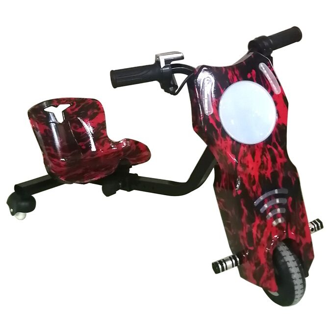 Tricicleta electrica drift pentru copii HAUSBERG HB-KD04RS,*Putere: motor 150-200W Bluetooth, 3 niveluri viteza, suspensie spate, autonomie 8-12 km, tip de incarcare 3h, accesorii