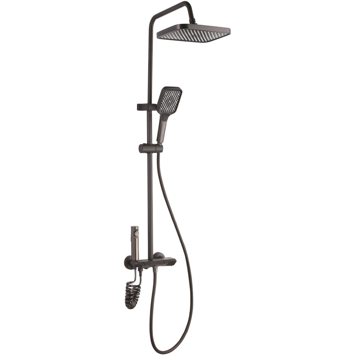 Set dus Freddo SN-5022NG, 4 Setari Dus, Pulverizator dus Detasabil, Efect de Ploaie, Metal-Zinc