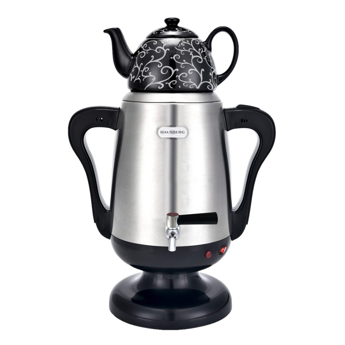 Set Samovar Electric, Ceainic HAUSBERG HB-3644, 3.5L, 0.8L, Putere 2000W
