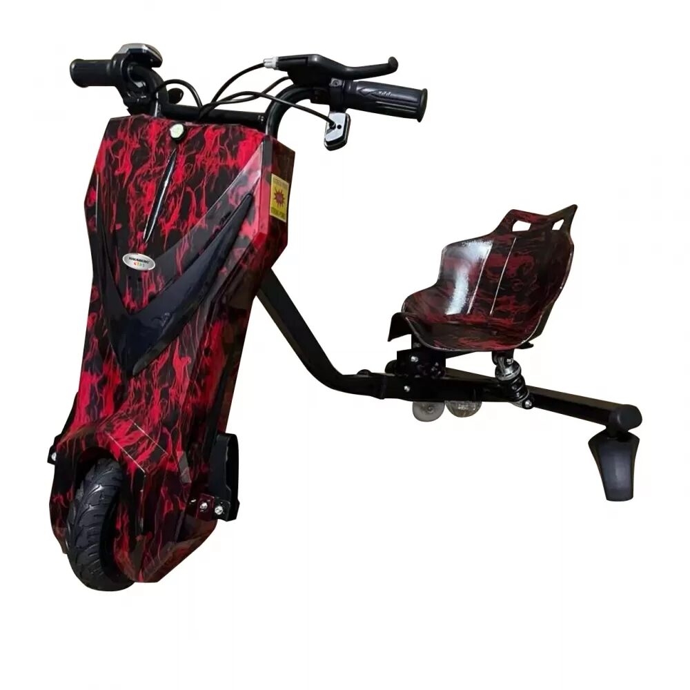 Tricicleta electrica drift Hausberg HB-KD05RS, 36V, 300W, Bluetooth, LED, rosu/negru