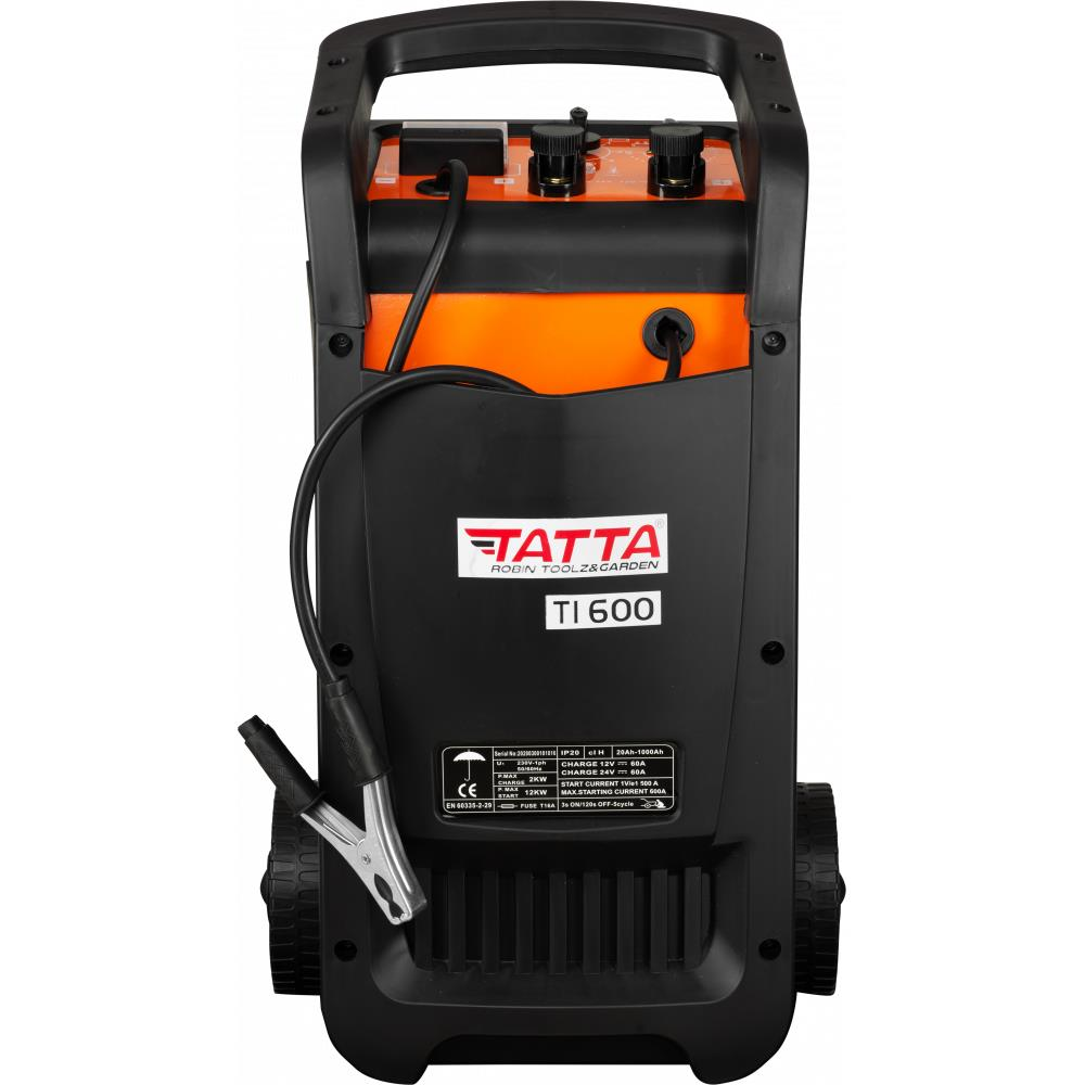 Robot de pornire auto Tatta TI600 Profesional, curent de incarcare max 50A, curent pornire 540A, putere 2.0 KW