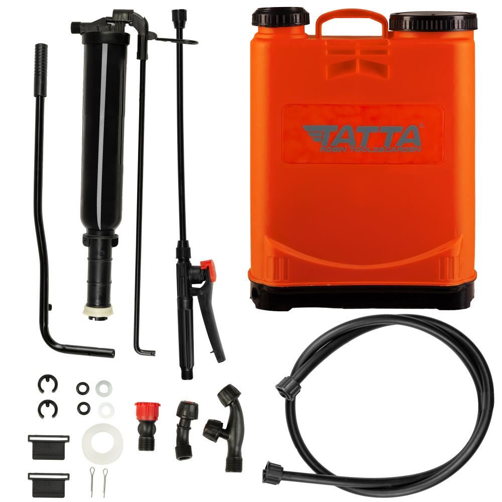 Pompa pentru stropit (vermorel) Tatta TP-20D1M, actionare manuala, 2.4 bari, rezervor tip rucsac, 20L
