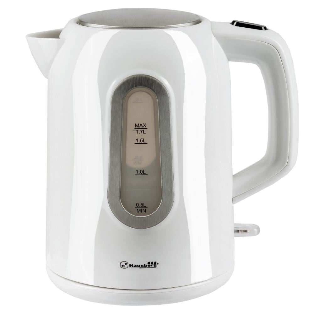 Cana Fierbator Hausberg HB3603, 1.7 l, 2200W Talpa Inox Oprire Automata