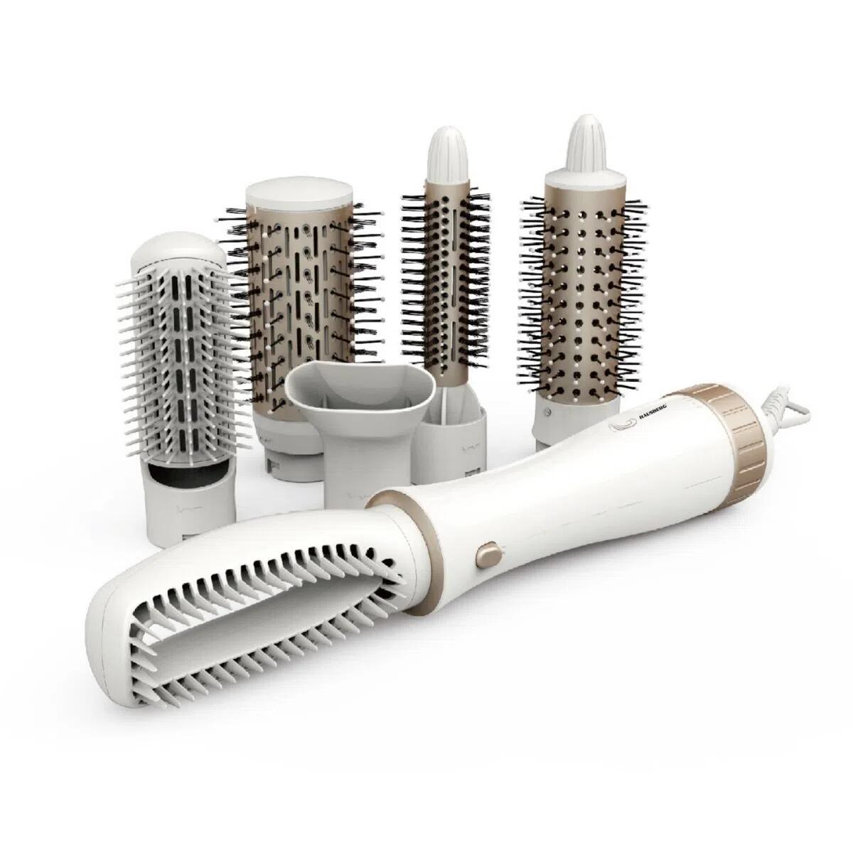 Perie pentru par Hausberg HB-19 cu 6 accesorii, 1000W, 360C
