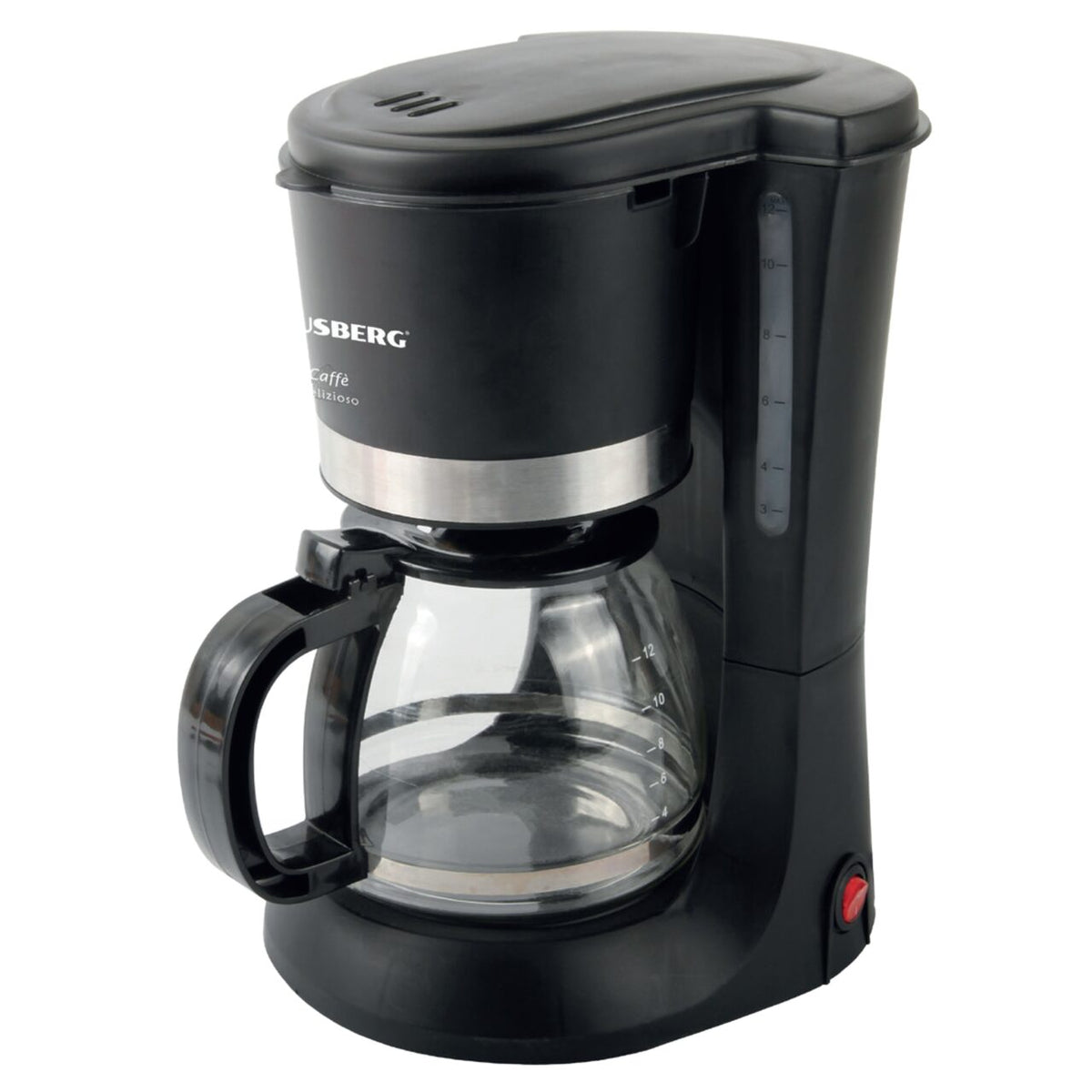 Filtru de cafea HB 3700 Hausberg, 1.2 l, 1200 W, Negru