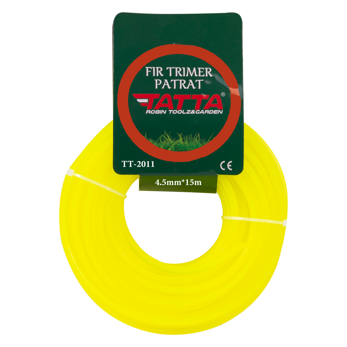 Fir patrat din nylon pentru trimmer TATTA TT-2011, grosime 4.5mm, lungime 15m