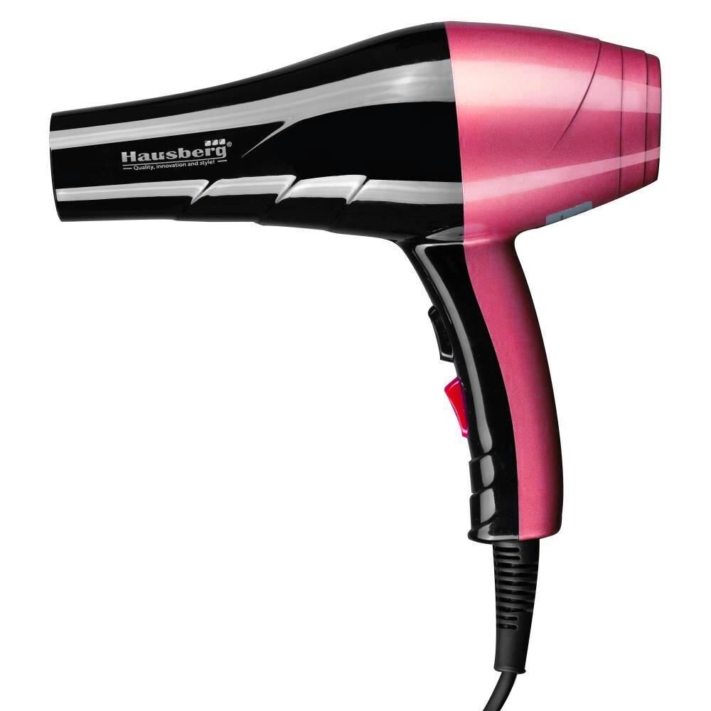 Uscator de par Hausberg HB-26RS, Putere 2000-2400W, 2 trepte de viteza, Negru-Roz
