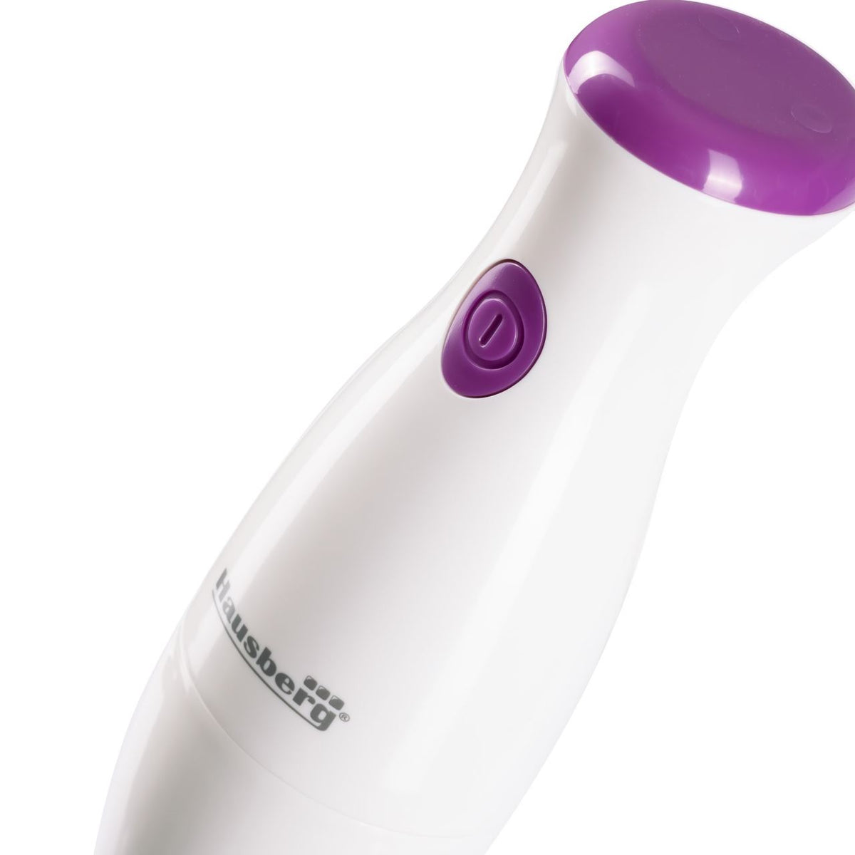 Blender de mana Hausberg HB-7669AB, 350 W, Lama din otel inoxidabil, Ax interior din otel inoxidabil, Alb