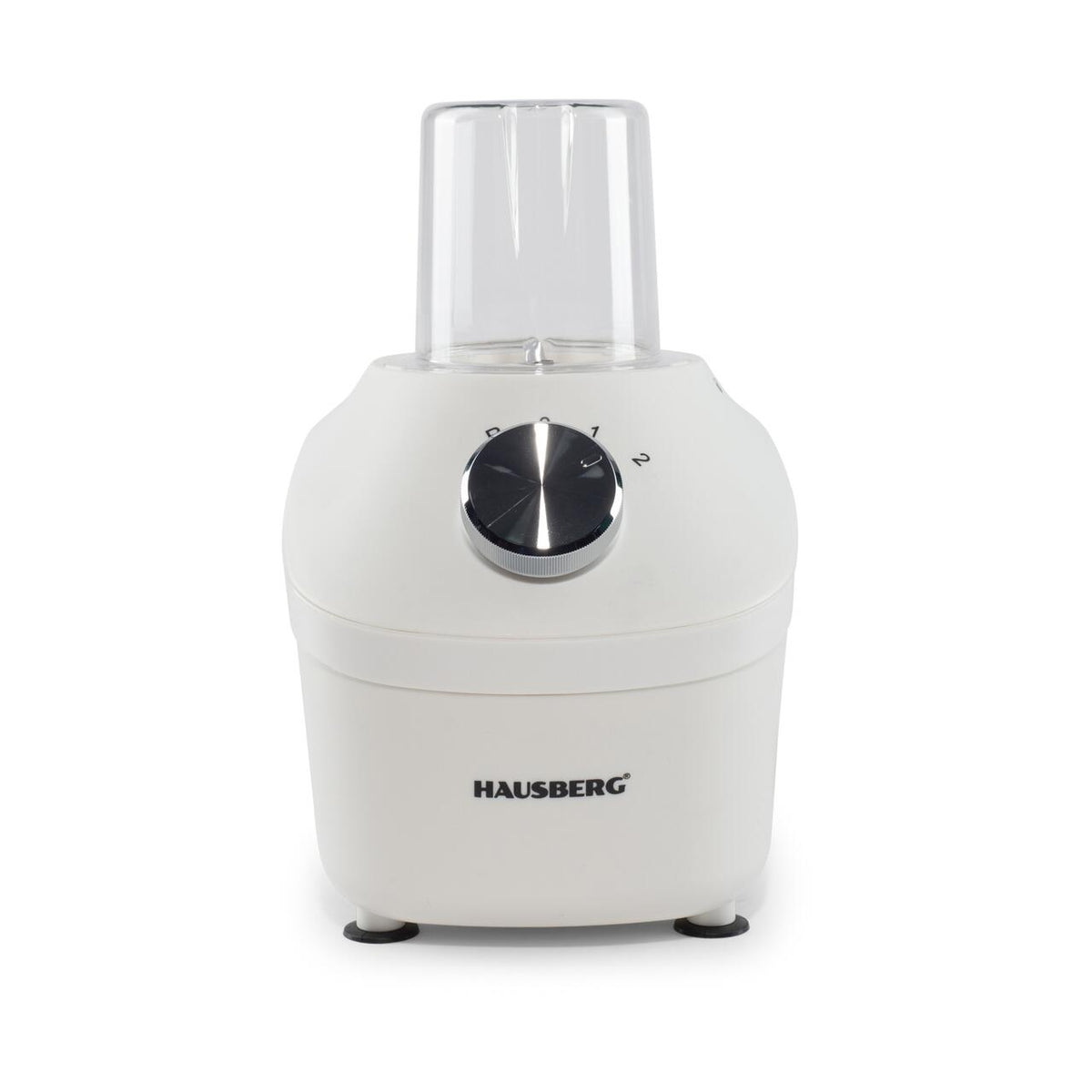 Blender 2 în 1 Hausberg HB-7771AB cu râșniță, 300W, bol plastic 1.75 L, 2 viteze + Pulse, lame inox