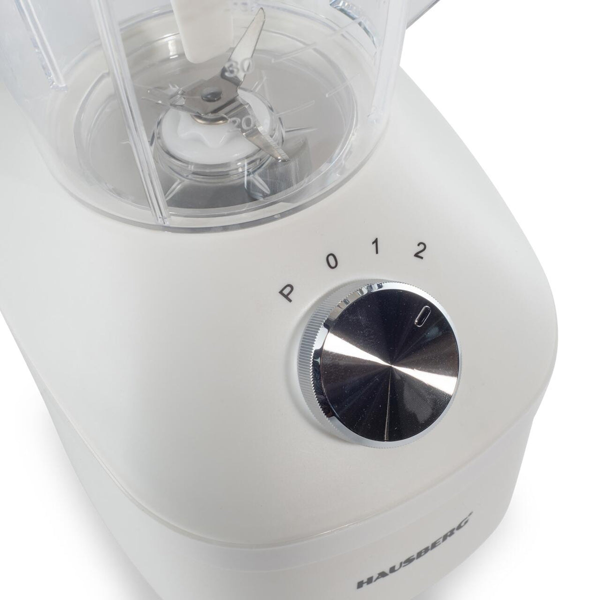 Blender 2 în 1 Hausberg HB-7771AB cu râșniță, 300W, bol plastic 1.75 L, 2 viteze + Pulse, lame inox