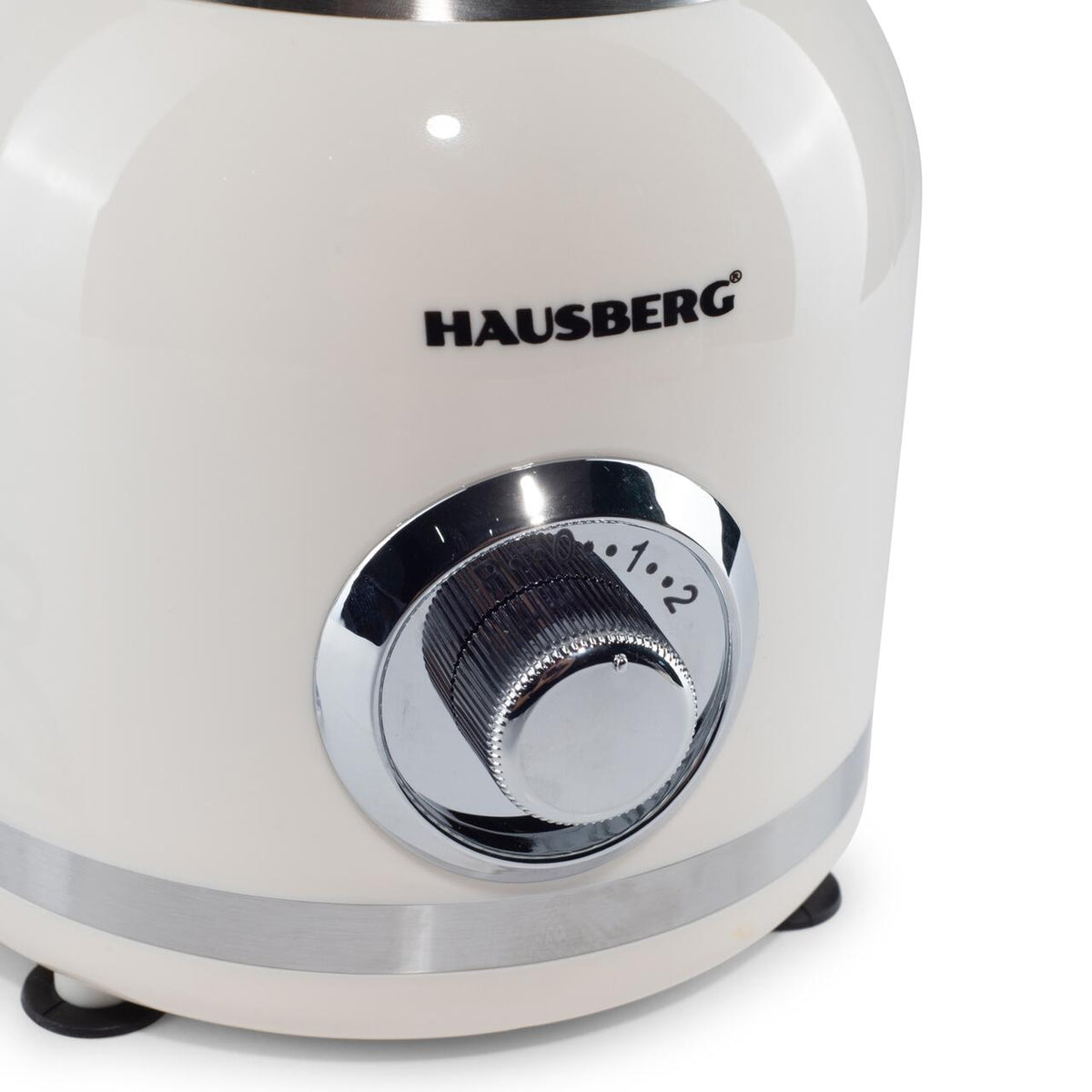 Blender 2 în 1 de mare putere Hausberg HB-7773BEJ, 400W, capacitate 1.75L, râșniță 300ml inclusă, lame inox, bej