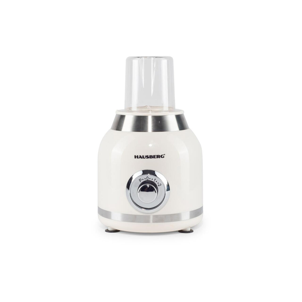 Blender 2 în 1 de mare putere Hausberg HB-7773BEJ, 400W, capacitate 1.75L, râșniță 300ml inclusă, lame inox, bej