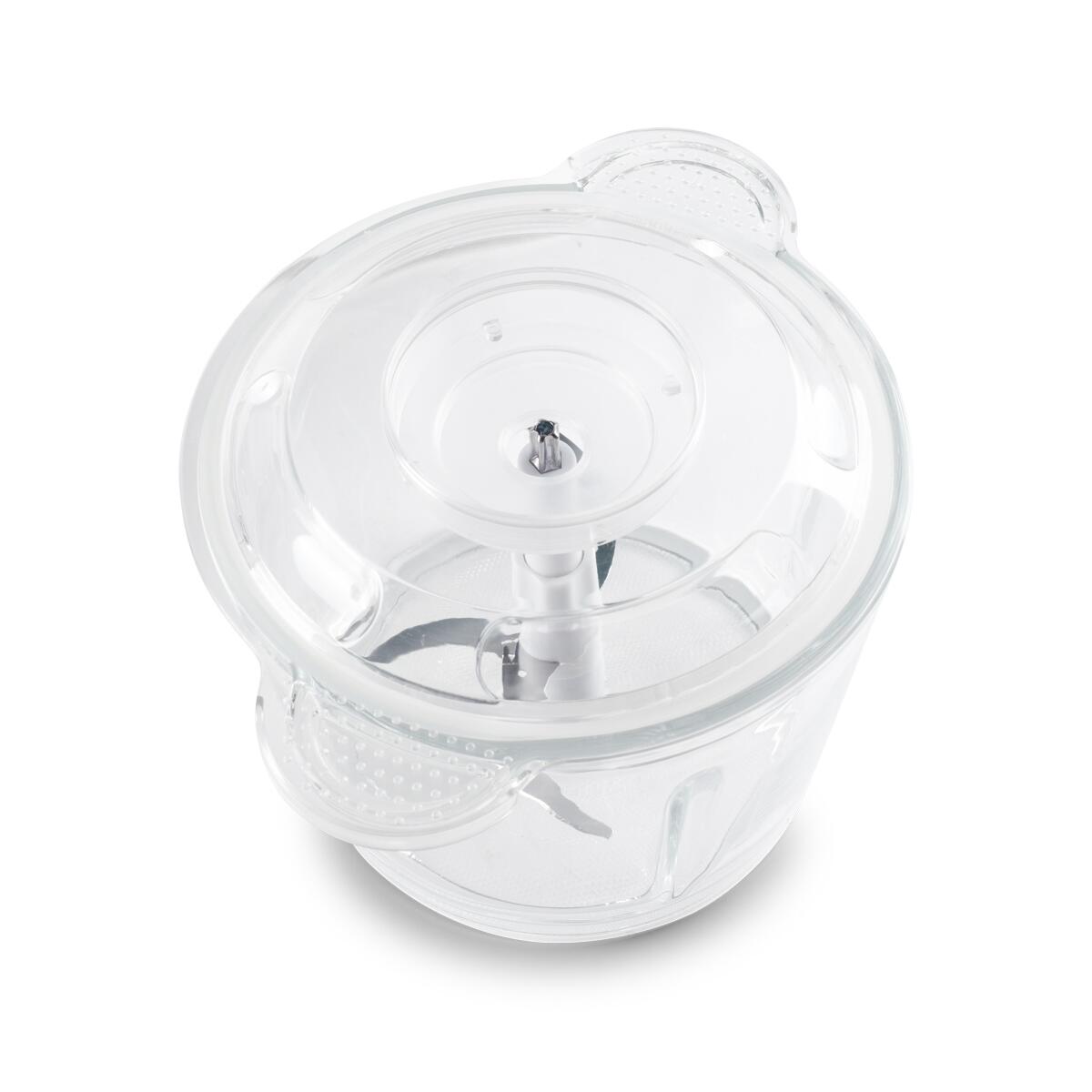 Tocator electric ERTONE ERT-243IN, 500 W, 2 viteze, bol inox, Negru/Inox