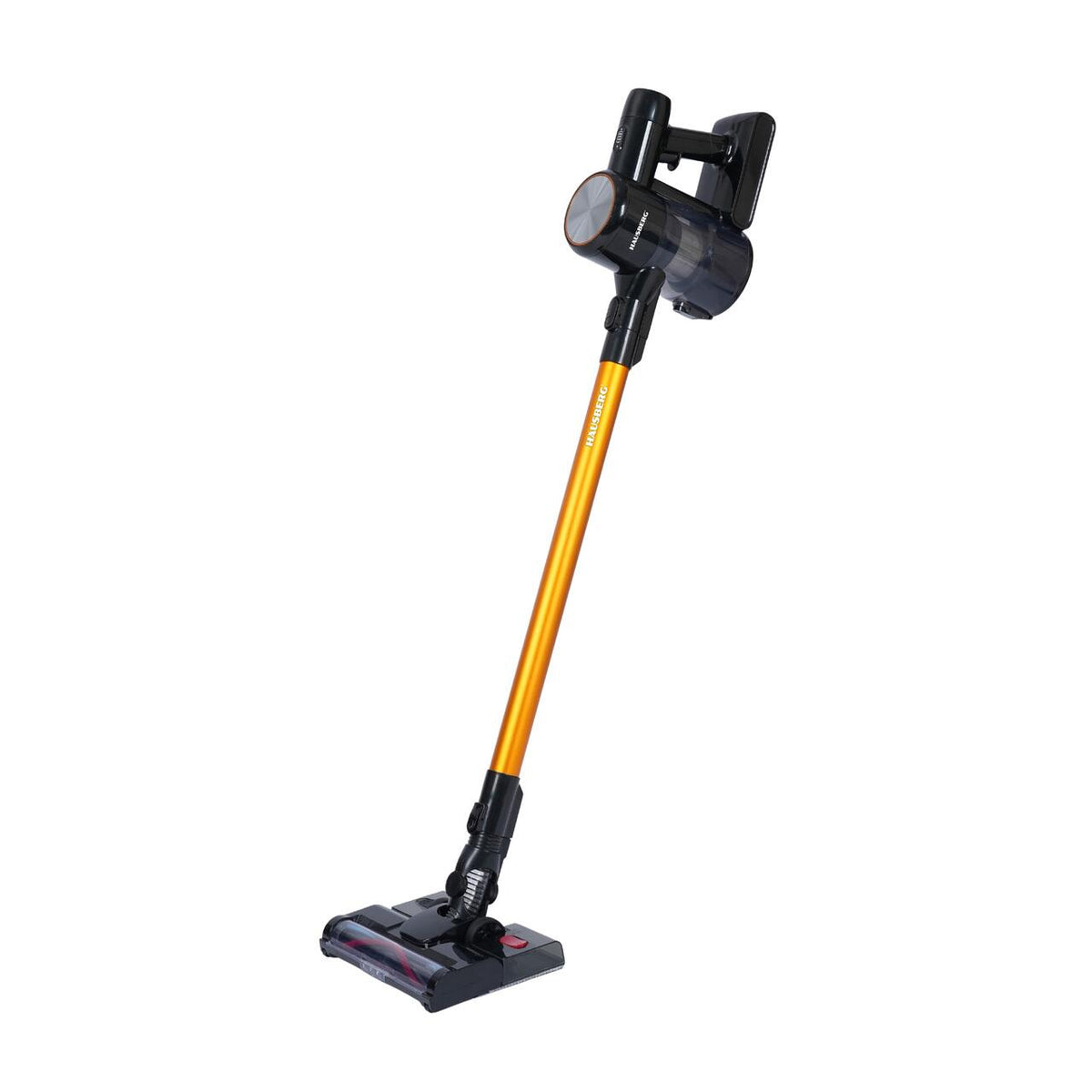 Aspirator Vertical Fără Fir Hausberg HB-2018NG 2-în-1 cu Mop, 16 KPa, Autonomie 45 Min, Filtru HEPA, Negru/Gri